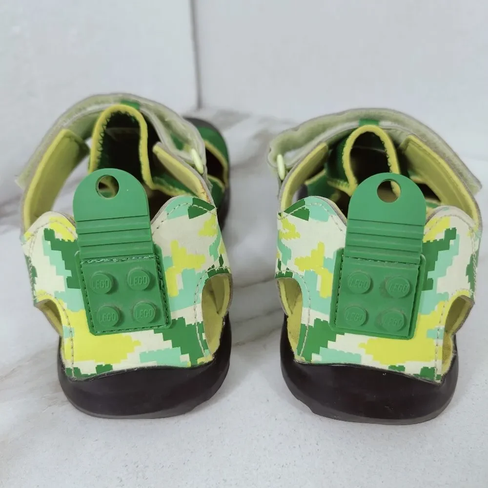 LEGO x Adidas GS Terrex Captain Toey J 'Core Green Glow' Sports Sandals, 4